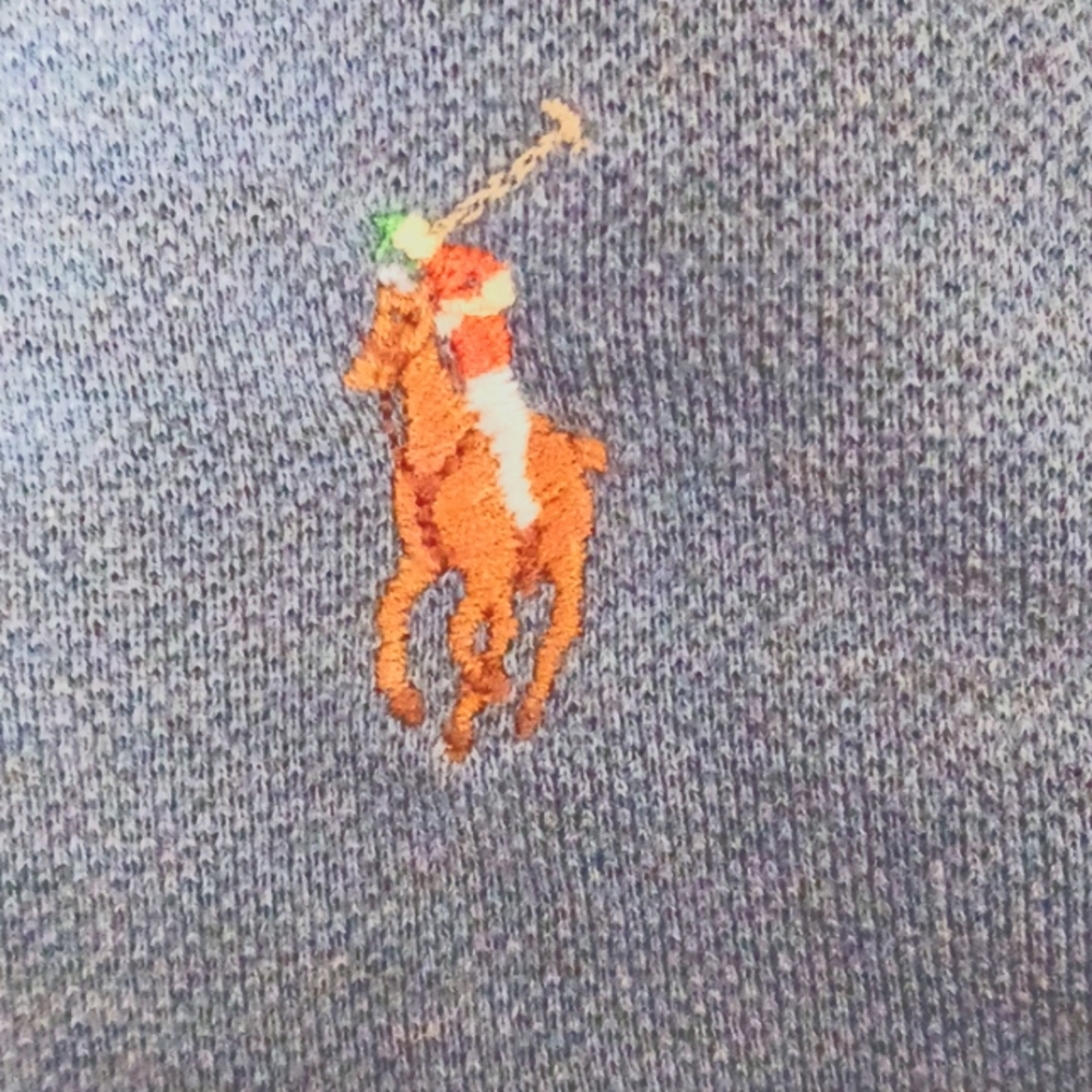 Vintage men's Ralph Lauren polo T-shirt size medium color baby blue